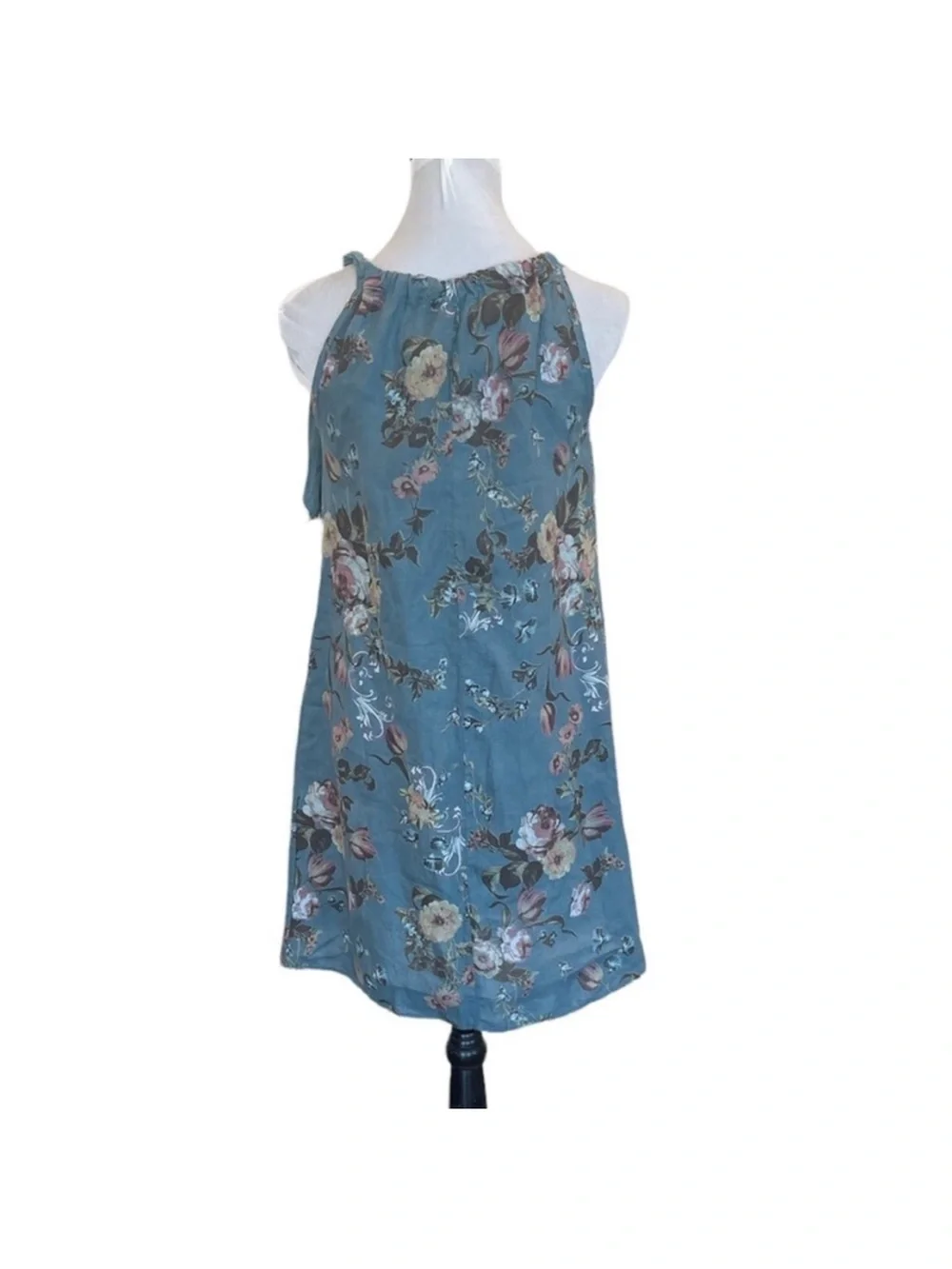 Bellambra 100% linen halter neck floral sleeveless sundress size extra small - Picture 6 of 11